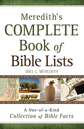 Cover image for Meredith's Complete Book of Bible Lists, isbn: 9780764203398