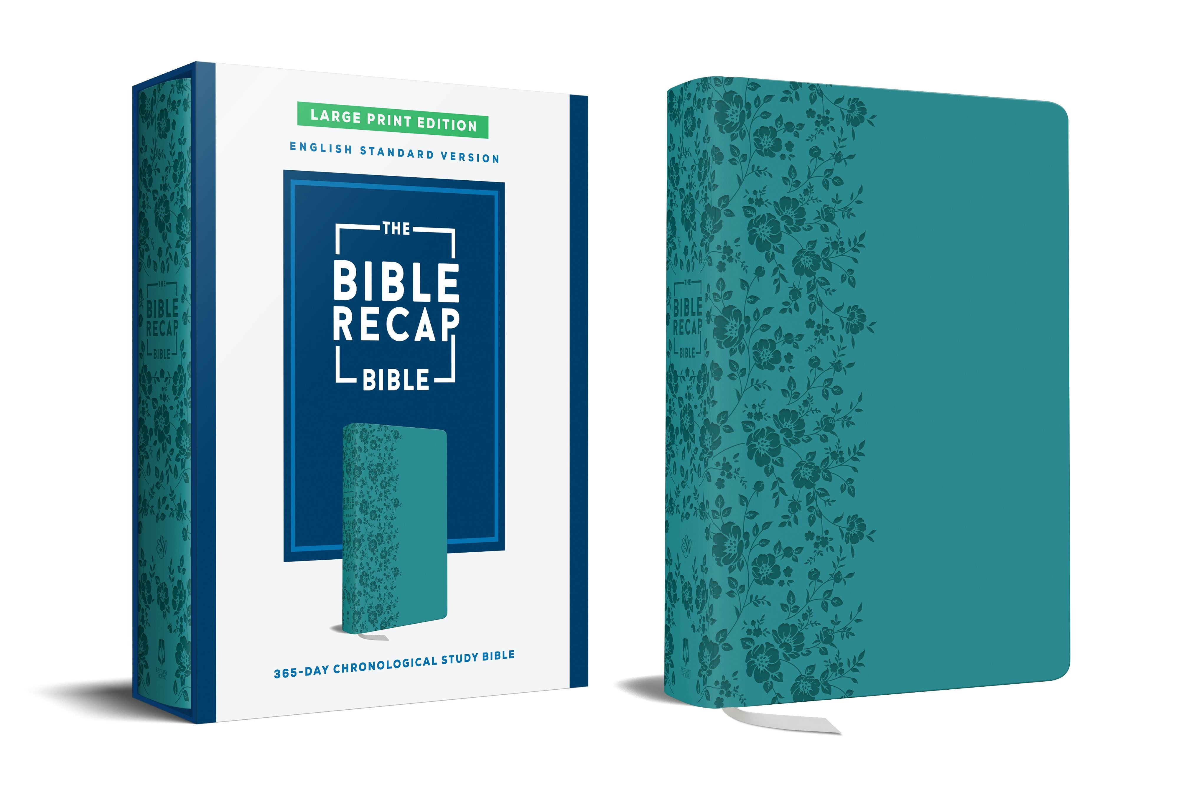 Cover image for The Bible Recap 365-Day Chronological Study Bible, Large Print, isbn: 9780764247538