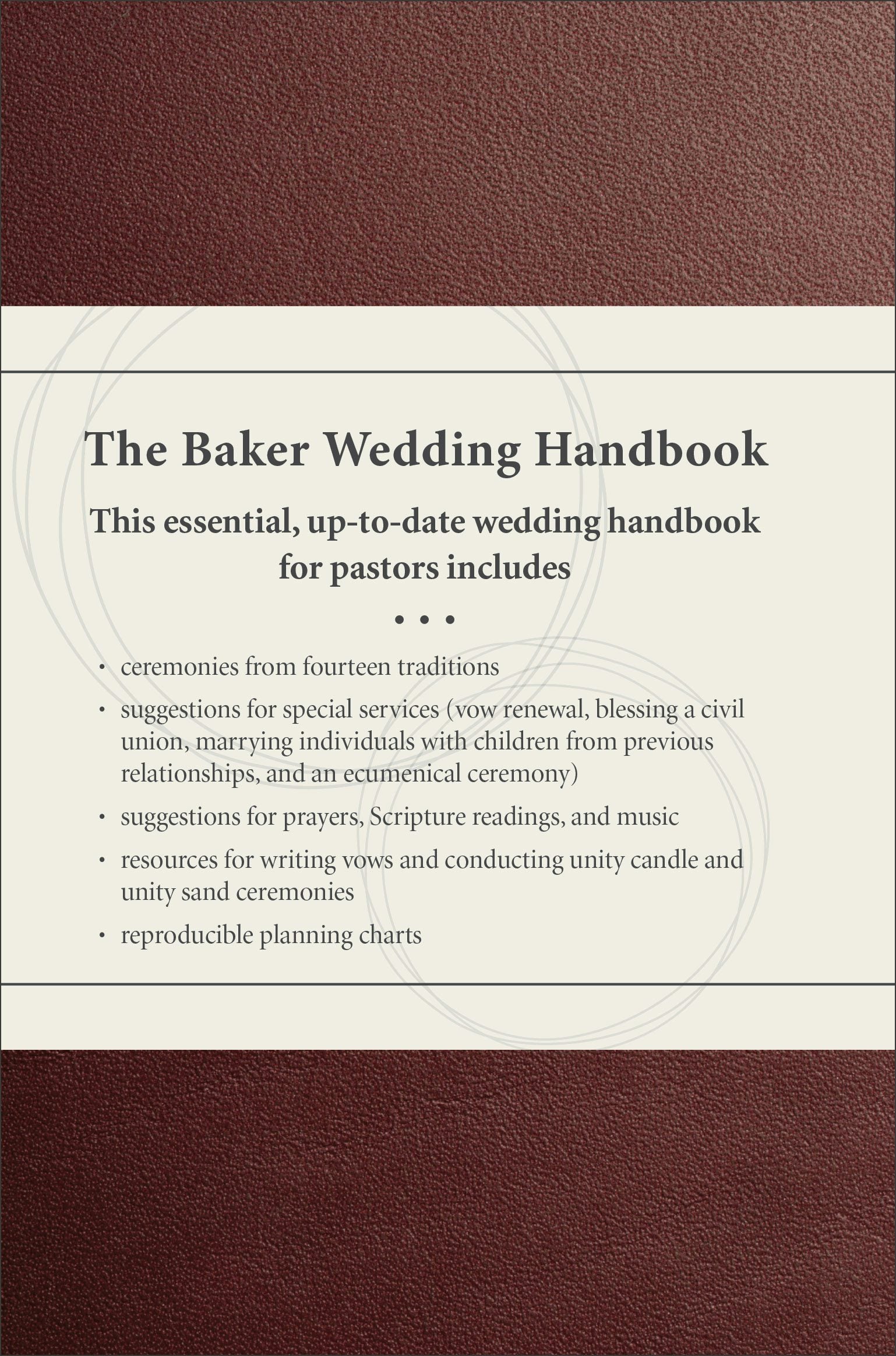Cover image for The Baker Wedding Handbook, isbn: 9780801019678