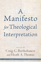 Cover image for A Manifesto for Theological Interpretation, isbn: 9780801030871