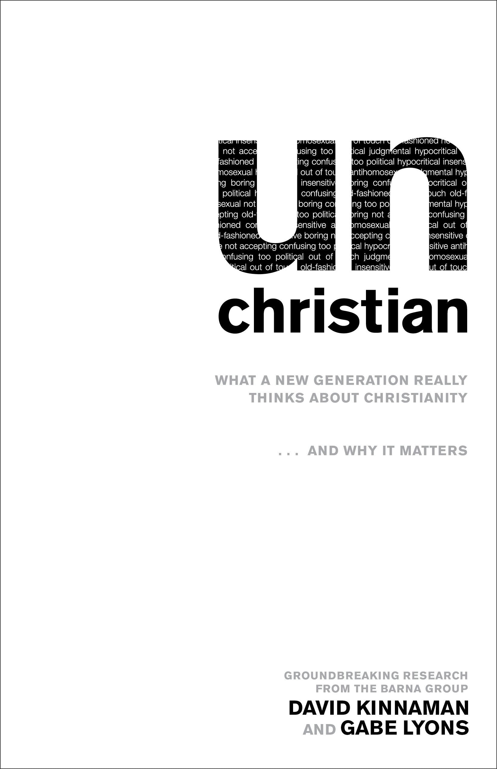 Cover image for unChristian, isbn: 9780801072710