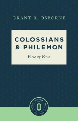 Cover image for Colossians & Philemon Verse by Verse, isbn: 9781577997368