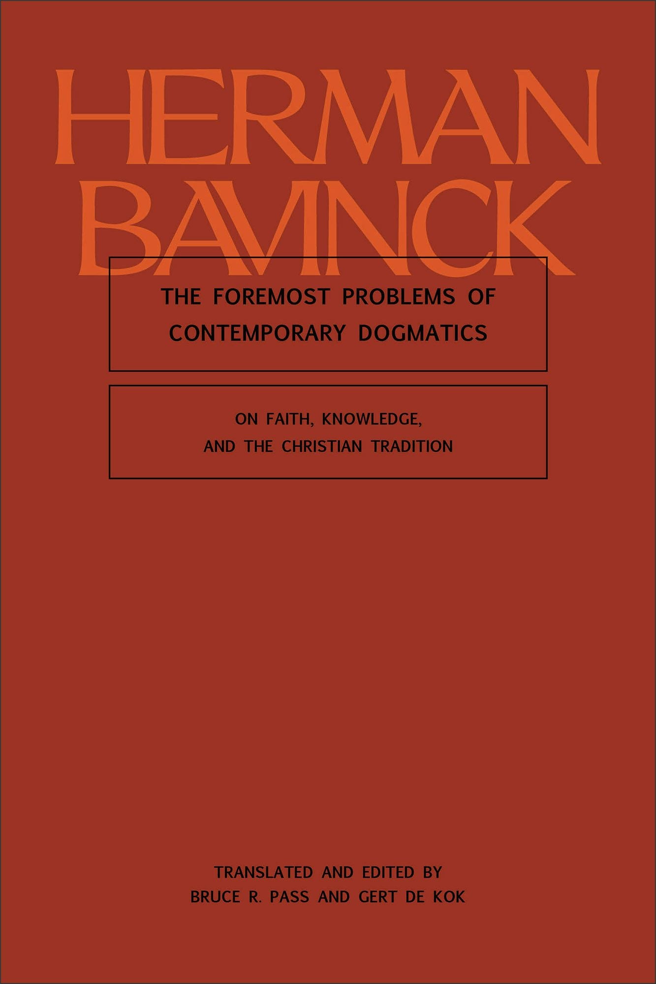 Cover image for The Foremost Problems of Contemporary Dogmatics, isbn: 9781683598084